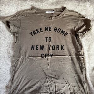 Project Social T Casual Taupe Crewneck Tee